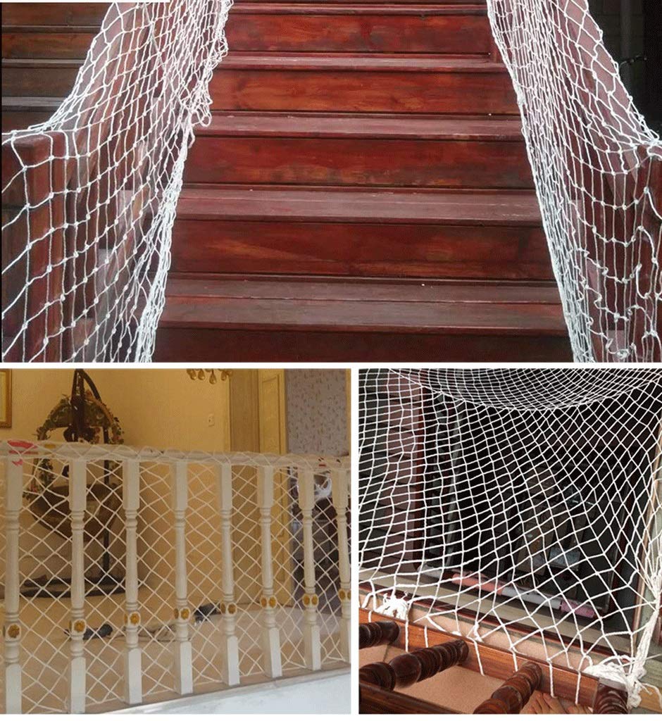 Child Safety nets Rope Decorative nets Safety nets Climbing Woven Cargo Trailer nets for Railing Stairs Wall Decoration Children Indoor Child Walking Protection (Size : 2x2m)