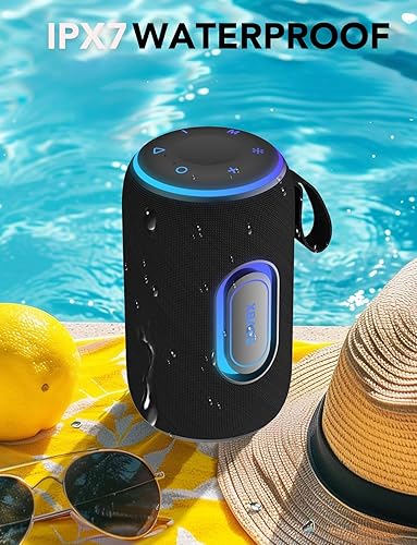 Miniatura 5 de Portable Bluetooth Speaker x Stocking Stuffers, Bluetooth 5.4 Speaker, 30W Dual Speaker, 2.0 Channel, Deep Bass, 30H Playtime, Colorful RGB Lights,