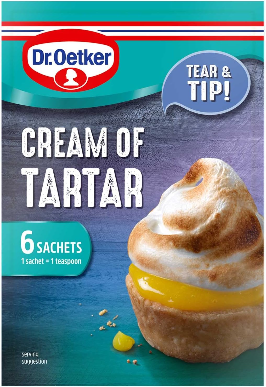 Dr. Oetker Cream of Tartar sachets 6 x 5g