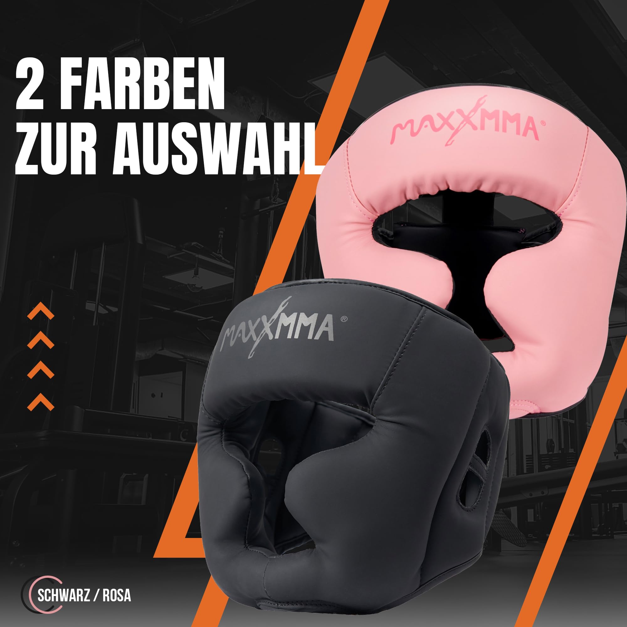 MaxxMMA Full Coverage Kopfbedeckung Boxen MMA Training Kickboxen Sparring Karate Taekwondo
