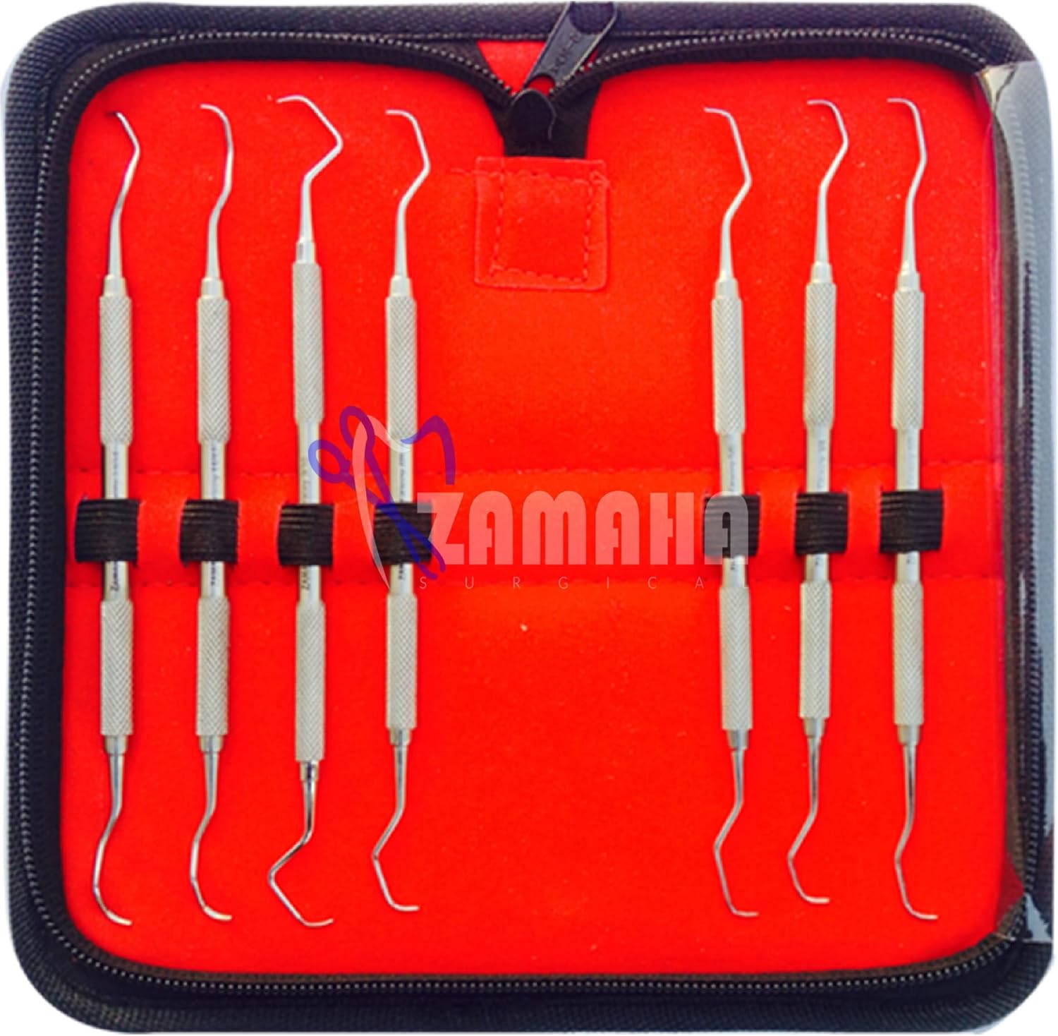 Dental Gracey curettes Set of 7 Periodontal Scaler Calculus Stainless