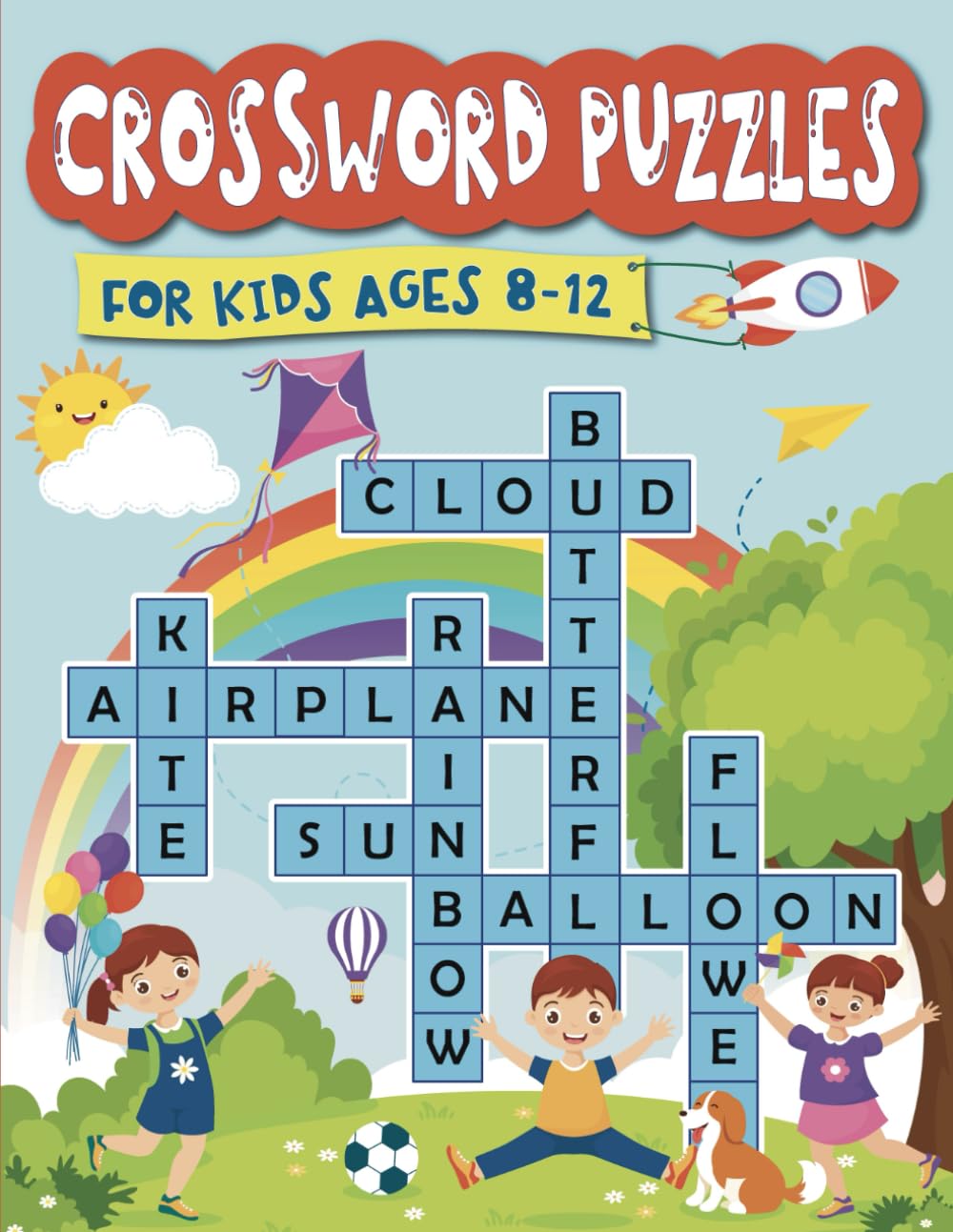 Crossword Puzzles for Kids Ages 8–12: 86 Fun and Engaging Themed Word-Learning Activities for Smart Kids – Activity Book with Solutions