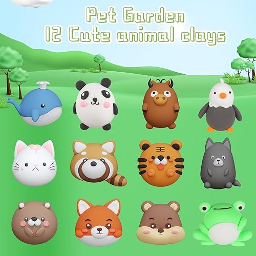 Miniatura 5 de Arcilla seca al aire para niños, kit de arcilla para modelar 12 cajas con 5 herramientas de escultura, modelo de arcilla mágica segura no tóxica,