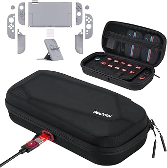 PlayVital Hard Case Carrying Case Set for Nintendo Switch 2 Gray