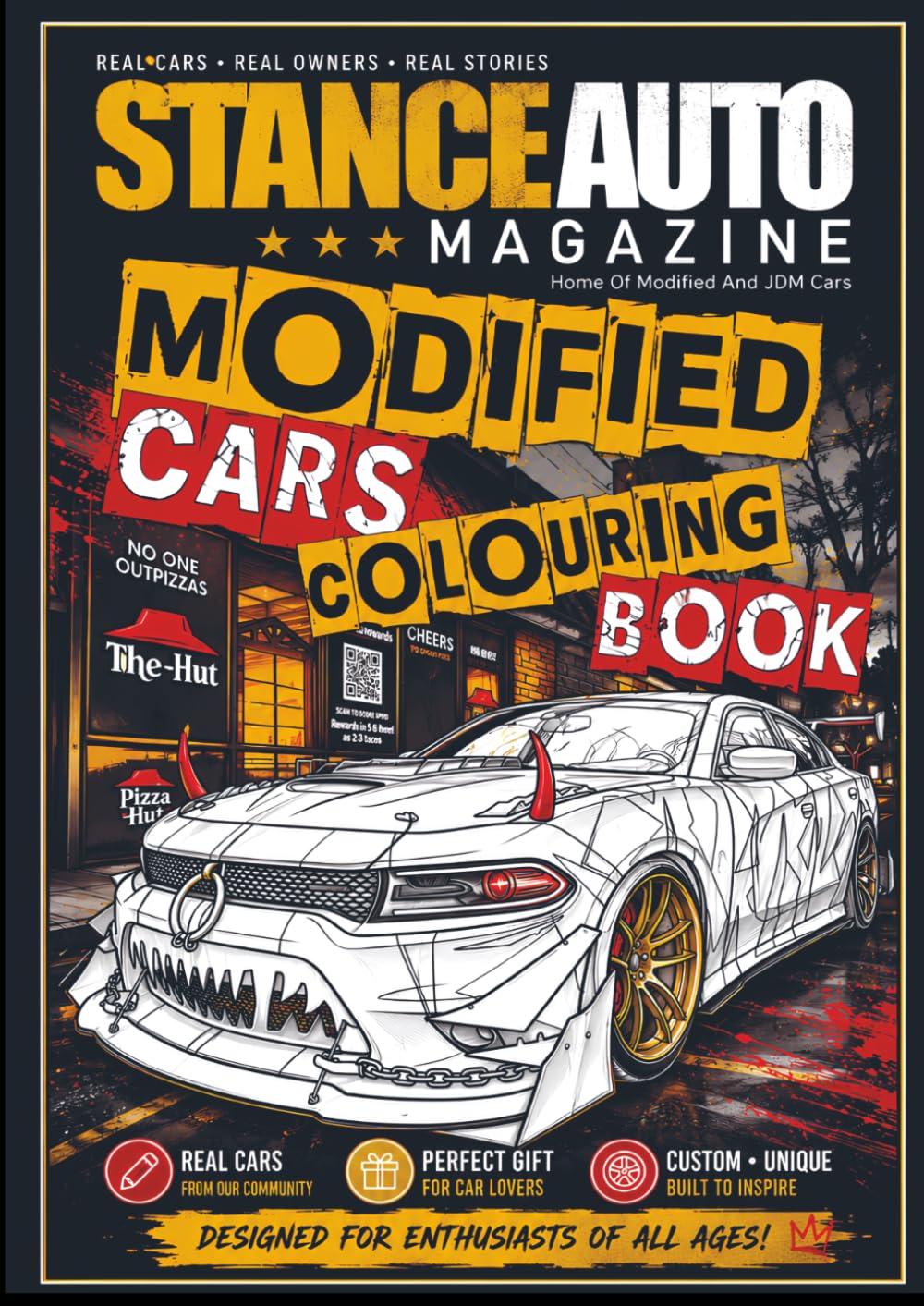Stance Auto Magazine Modified Car Colouring Book: – 52 High-Detail JDM and Modified Car Designs (Stance Auto's Colouring Books)