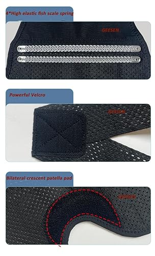 Miniatura 8 de Rodillera eléctrica para articulaciones, almohadillas estabilizadoras de rodilla eléctricas, refuerzo de equipo de protección con potentes resortes