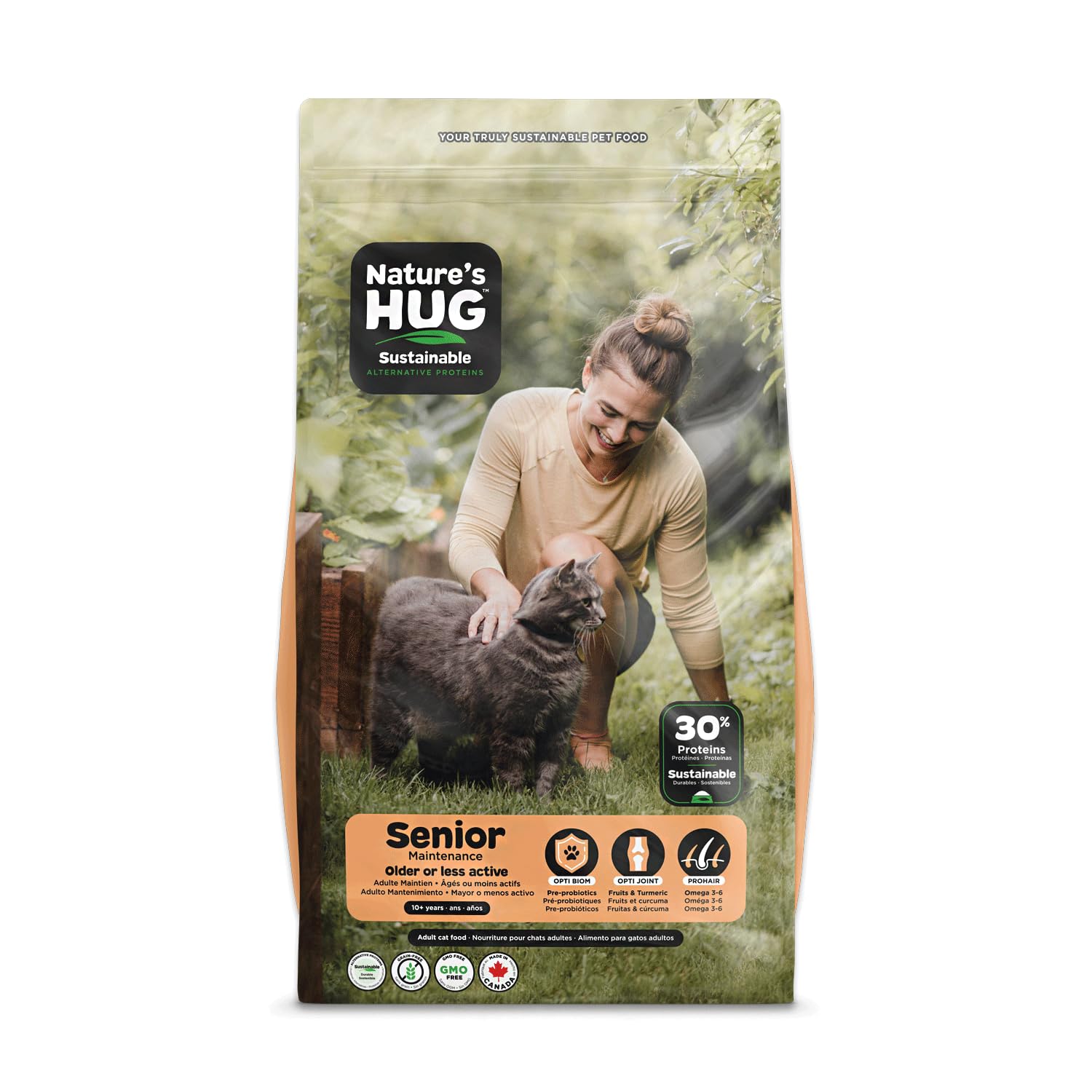 Nature's HUG Senior Cat Food for Sensitive Stomachs, 4 lb., Dry, Non