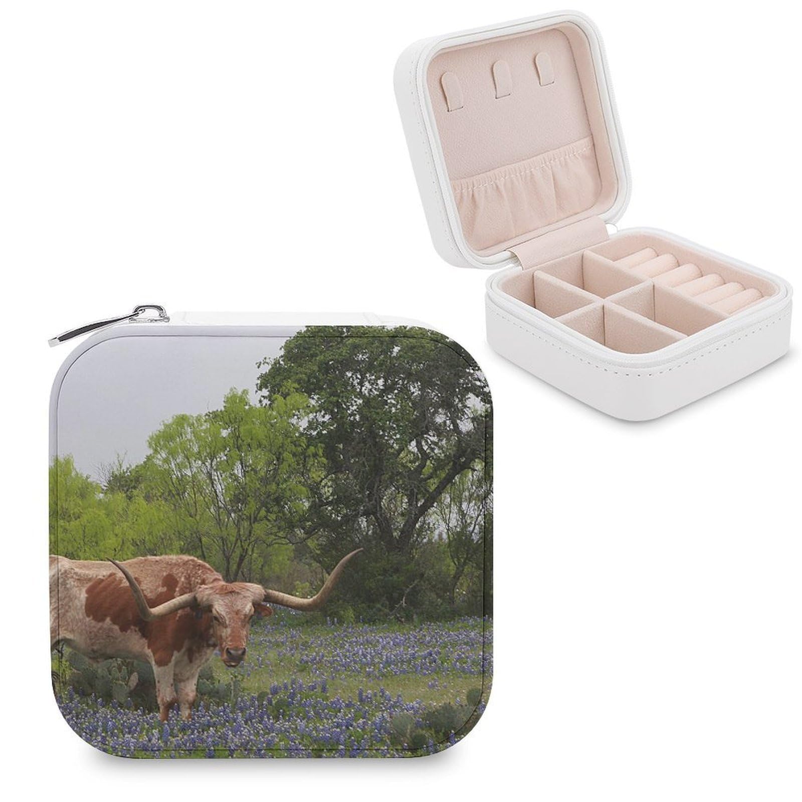 Étui de rangement pour bijoux Longhorn Steer : finis les colliers emmêlés