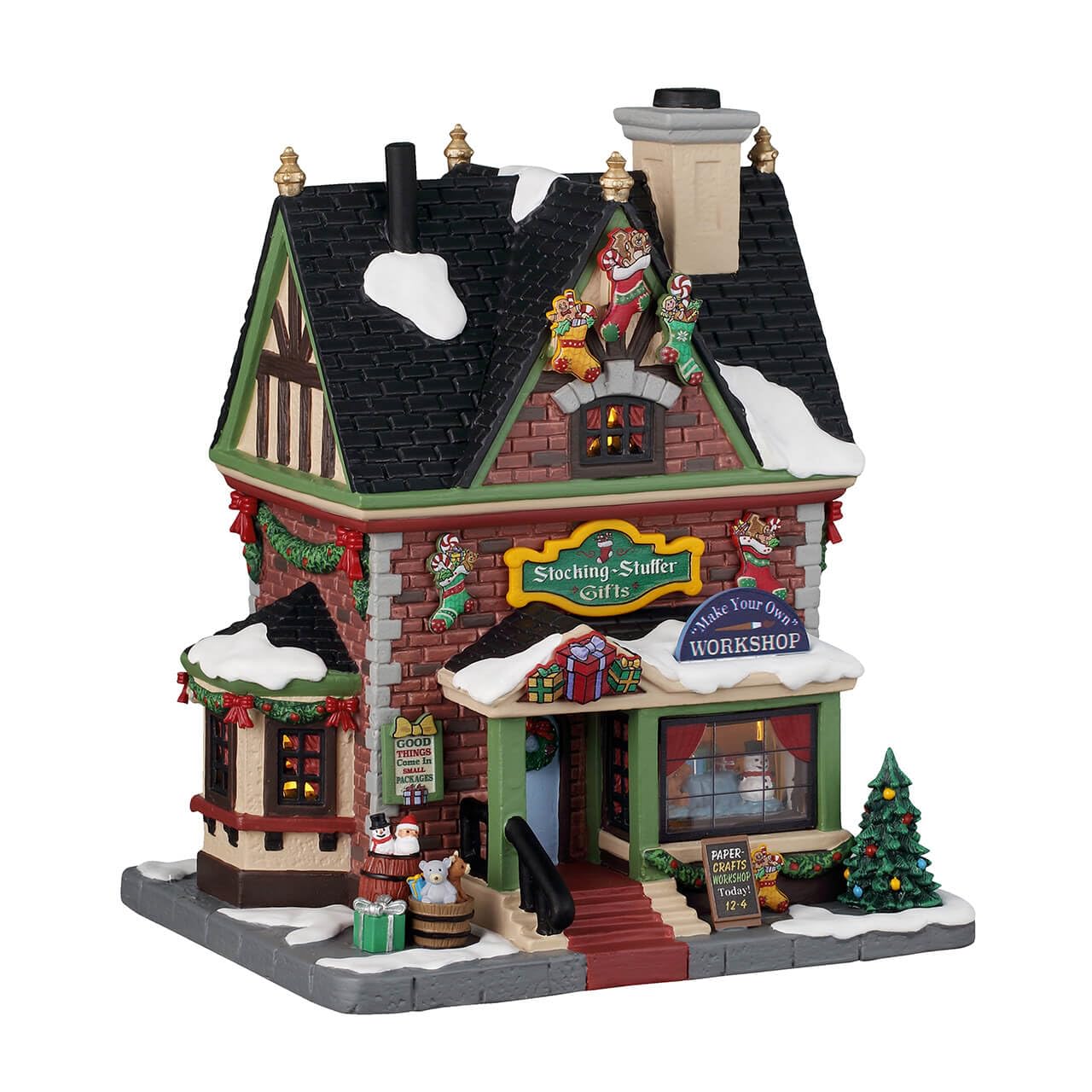 Cadeaux de bas de Noël Lemax village miniature illuminé maison miniature 55334
