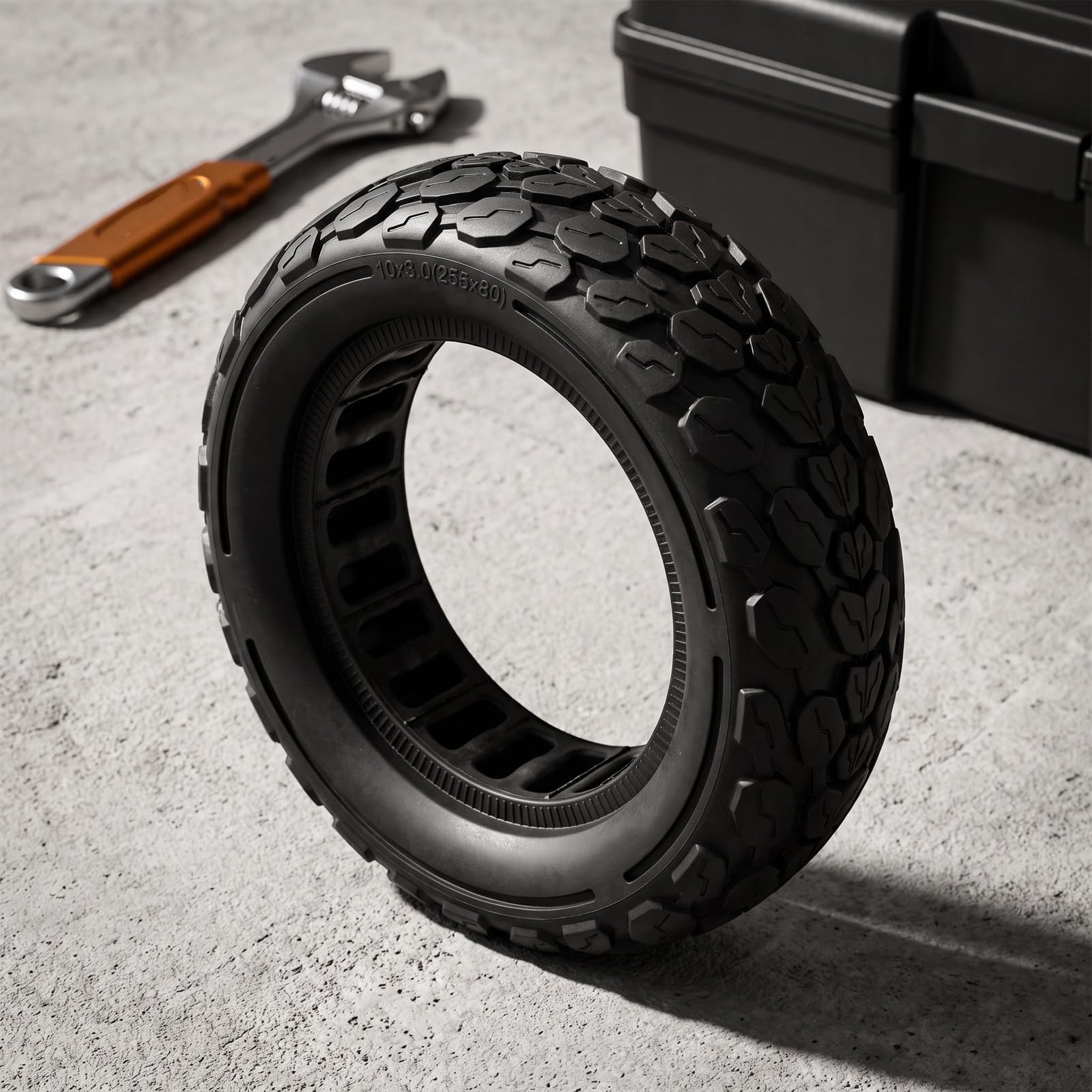 ABOOFAN Neumático para Patinete Eléctrico 9 Pulgadas de Goma Maciza