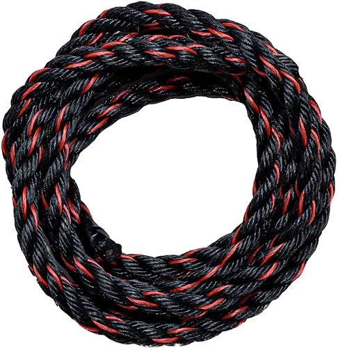 Miniatura 2 de SGT KNOTS California - Cuerda de polipropileno trenzado para correas de carga, amarres, paquetes de equipos, navegación y más (12 pulgada x 10 pies,