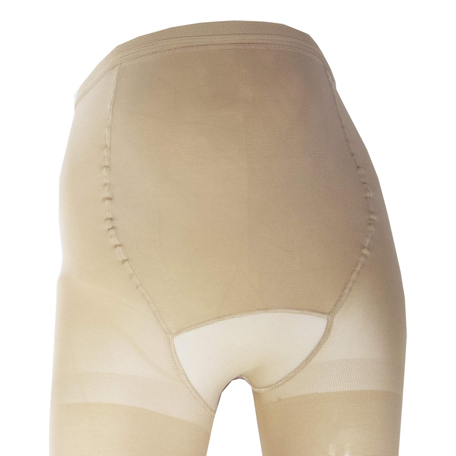 Truform 20-30 mmHg Maternity Compression Pantyhose, Tummy Support for Pregnant Bumps, Beige, Medium