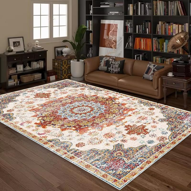 Tapis ethnique de luxe 160 x 230 cm pour décoration salon chic