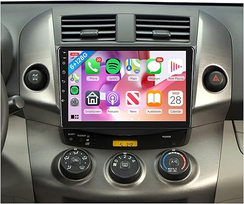 Miniatura 19 de Radio de coche Android 13 2G + 64G para Toyota RAV4 2007-2011, Rimoody Car Stereo Wireless CarPlay Android Auto navegación GPS WiFi Mirror Link 9