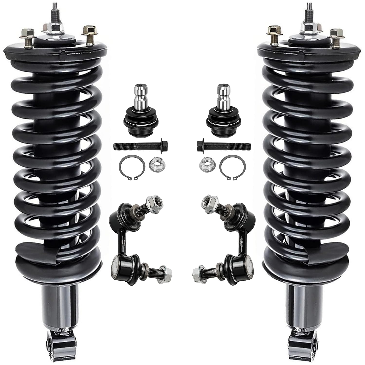 Detroit Axle - 4WD 6pc Front Struts Kit for 2005-2019 Nissan Frontier