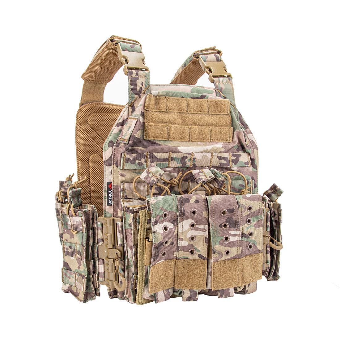 GOUX Gilet Tactique Militaire Molle Airsoft Modulaire, Veste pour Les Fans de Paintball et Armée