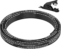 BOERAY 35FT 5/32" DOT Approved PA12 Nylon Air Brake Hose with Cutter - SAE J844 Pneumatic Tubing for Truck Trailer Suspension & Fluid Transfer