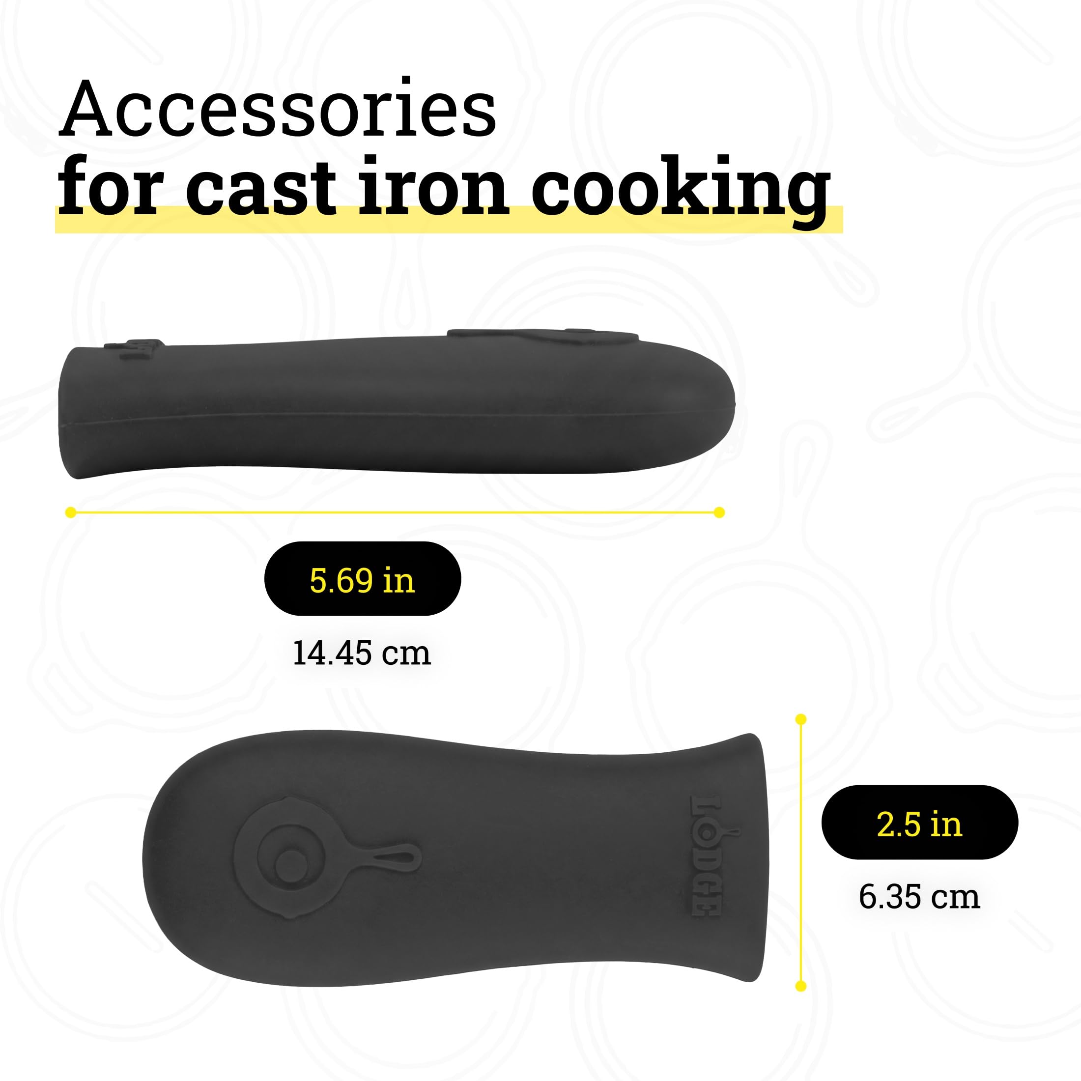Lodge Silicone Hot Handle Holder - Black -5 Lodge Silicone Hot Handle Holder - Black -5