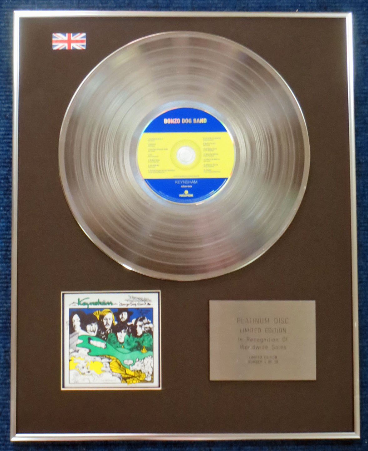 Bonzo Dog Doo-Dah Band- Limited Edition CD Platinum LP Disc - Keynsham