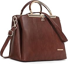 WOMEN MARKS Handbag and Shoulder Bag, Top Handle Satchel, and Spacious Zipper Compartment.