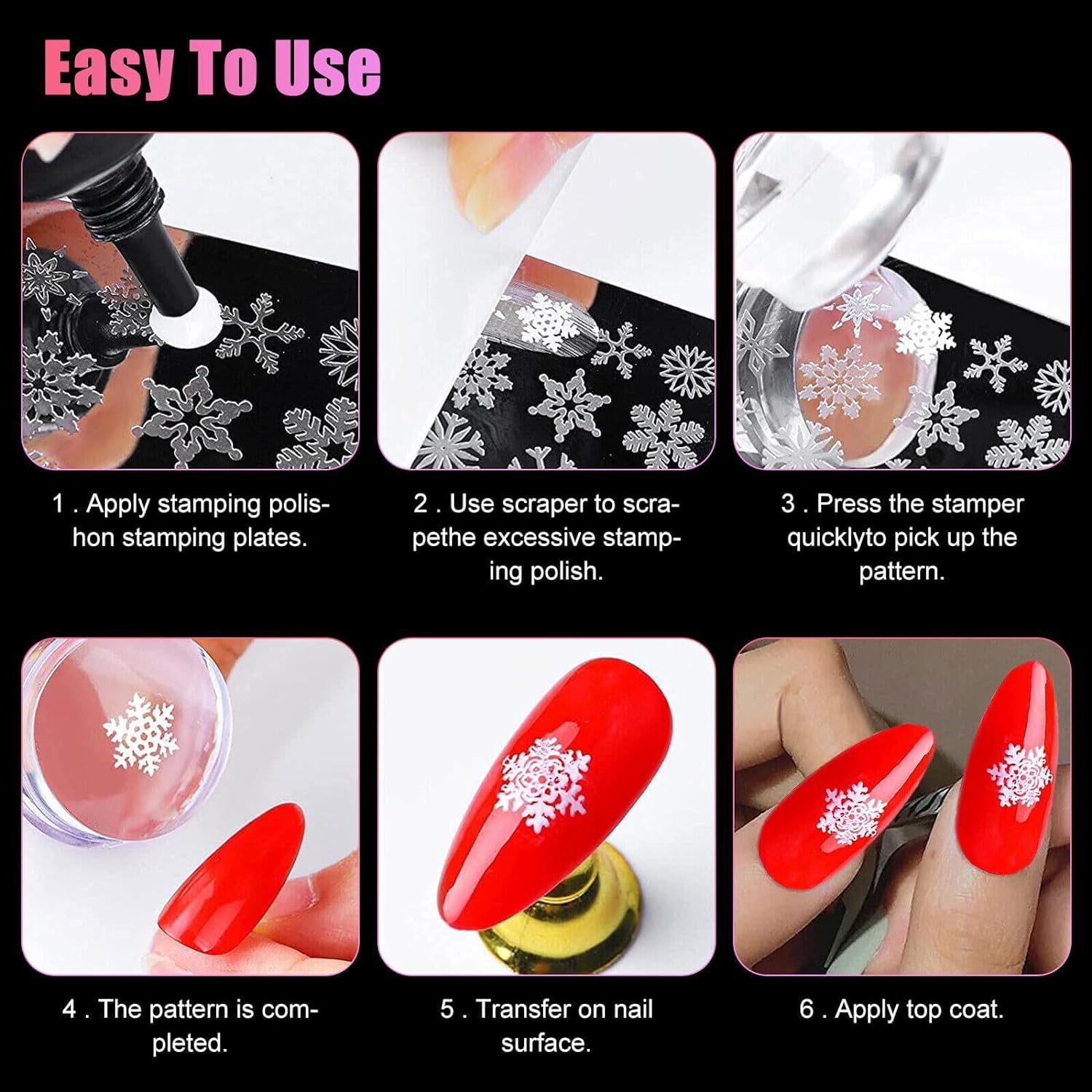 Miss Hot Transparent Nail Art Stamping Stamper Scraper Image Plate Manicure Print Tool 1