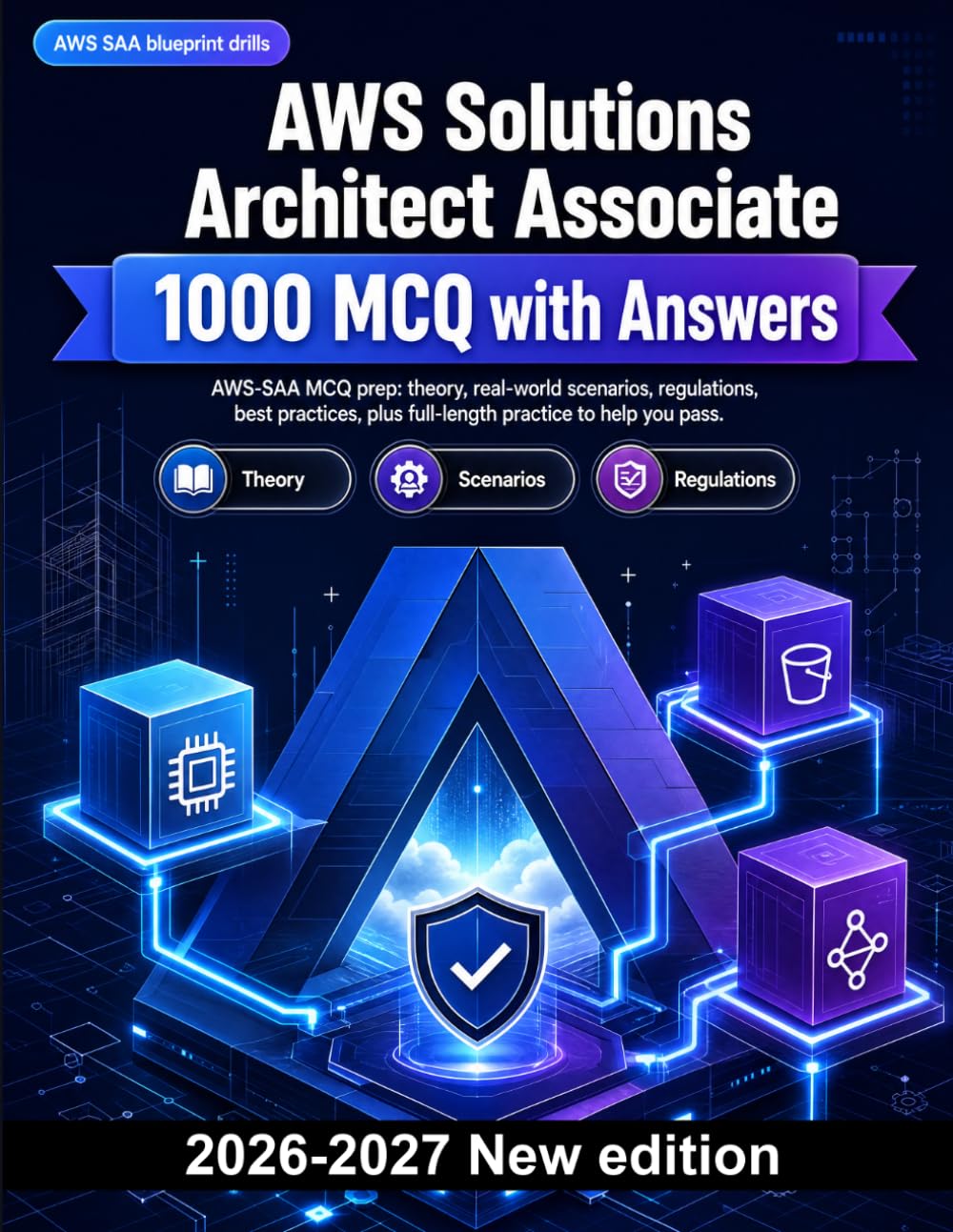 AWS Solutions Architect Associate — Edition — 1000 Multiple-Choice Questions Explained: VPC networking, IAM security, resilient design, and serverless architecture for focused revision