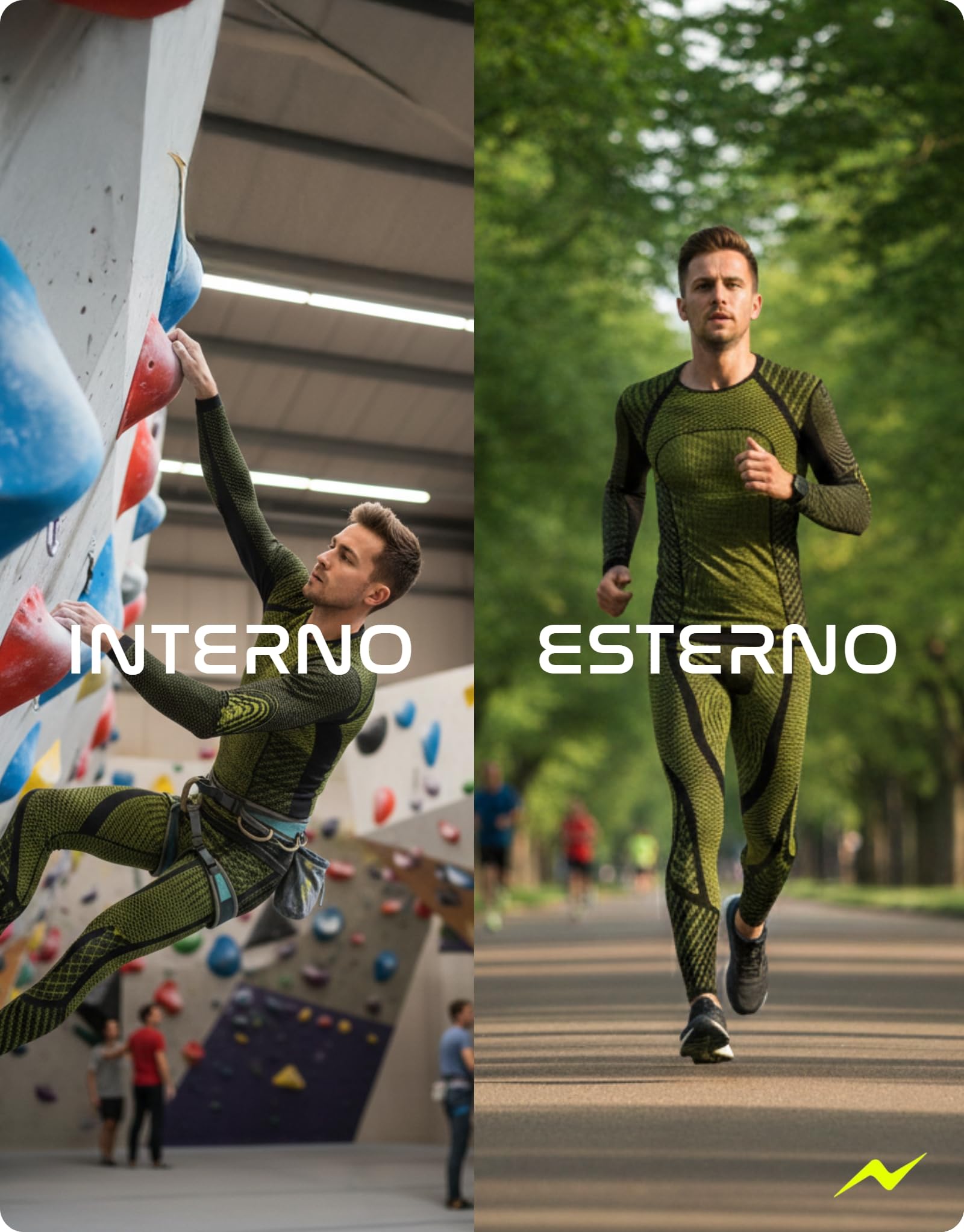 PRS Pantaloni Termici Uomo Elasticizzati - Calzamaglia Termica Uomo - Abbigliamento Uomo - Leggins Termici per Running, Palestra, Sport