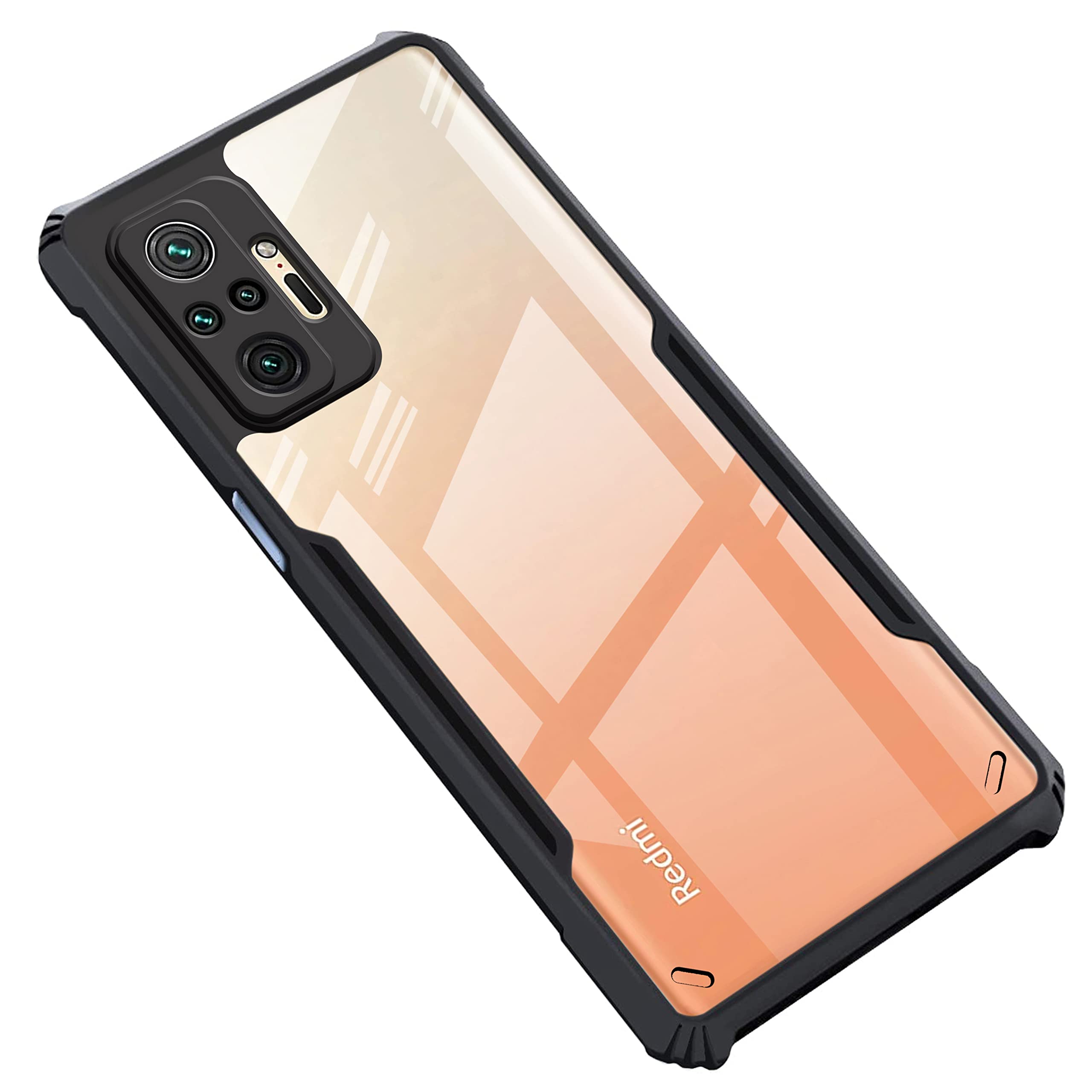 Amazon Brand - Solimo Back Case Cover for Mi Redmi Note 10 Pro/Pro Max | Compatible for Mi Redmi Note 10 Pro/Pro Max Back Case Cover | Clear Case with Camera Protection | (TPU + PC | Matte Black) (B0BFRJNGCK) Amazon Price History, Amazon Price Tracker