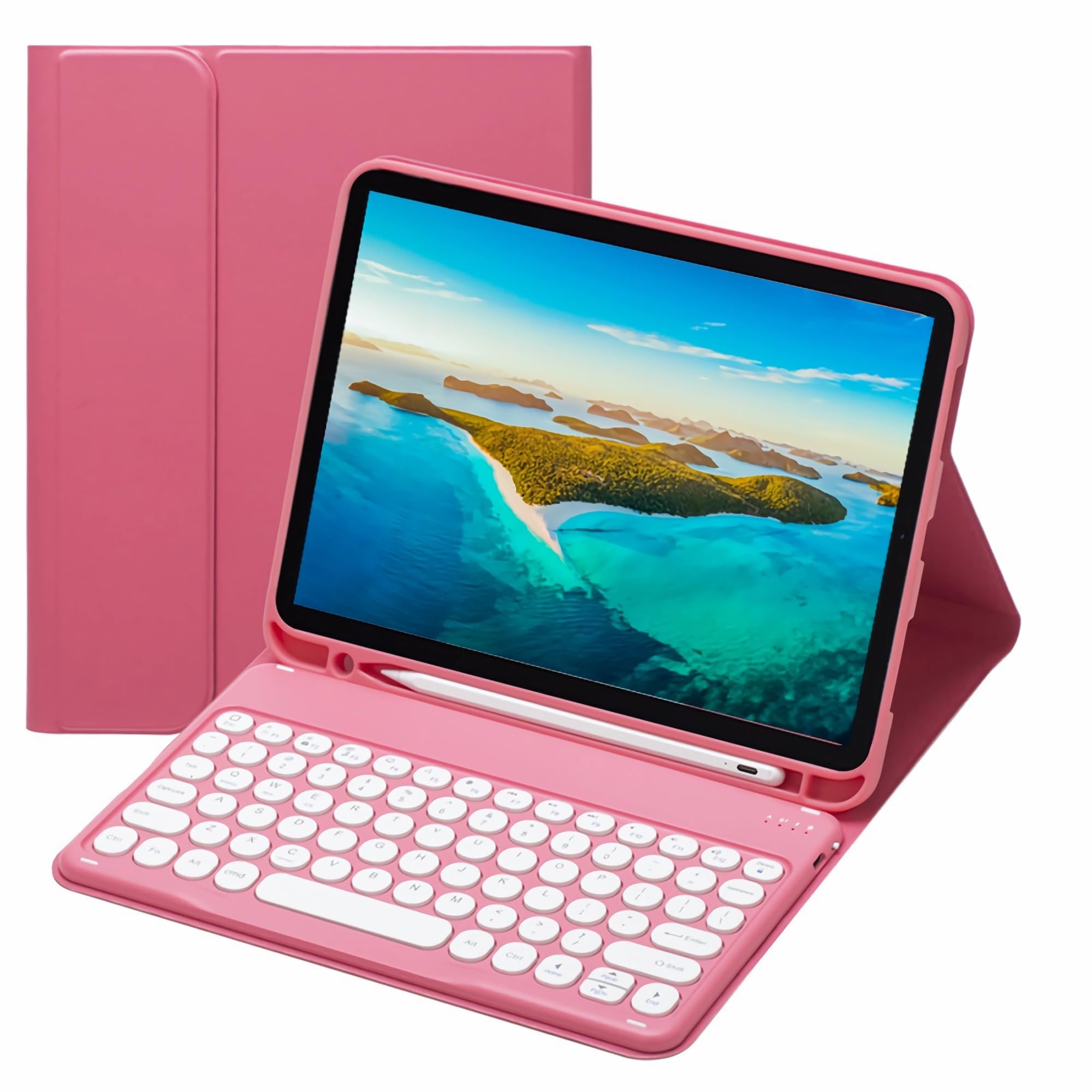 Housse clavier iPad Pro 13 2024 fini les chutes de stylet avec cet étui folio