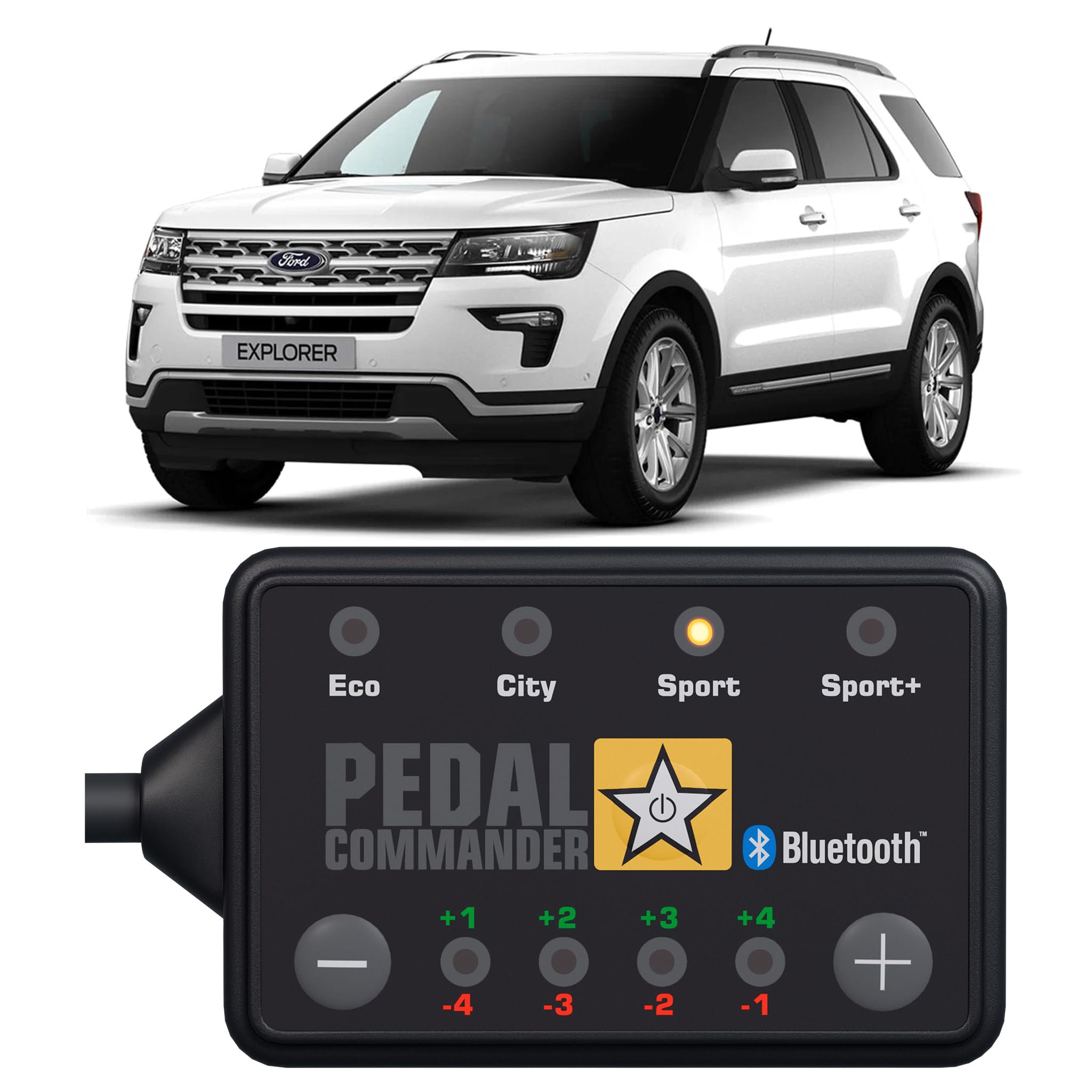 PEDAL COMMANDER for Ford Explorer 2011-2024 Throttle Response Controller Fits: 5th, 6th Gen, Base, XLT, Limited, Sport, Limited, Platinum, 2.0L 2.3L 3.0L 3.3L 3.5L 3.7, Ford Explorer Accessories