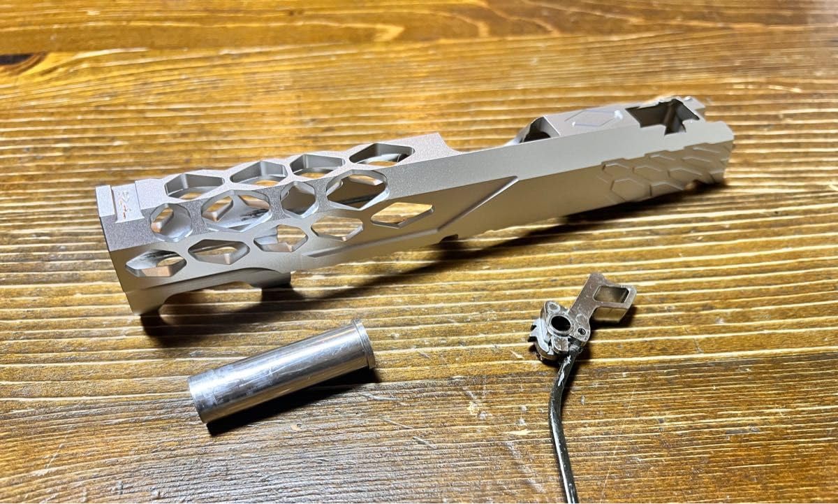 Amazon.co.jp: EDGE SHIELD カスタムスライド シルバー ハイキャパ5.1