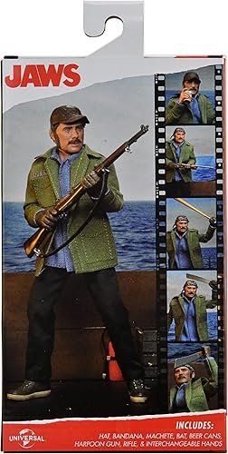 Miniatura 4 de Jaws - Sam Quint - Figura de acción vestida de 8 pulgadas - NECA