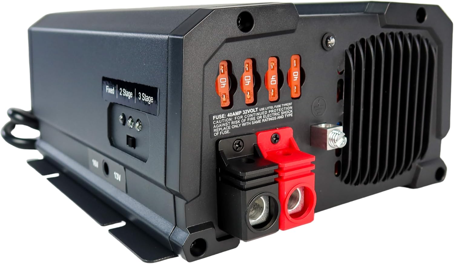 PowerMax RV Power Converter SME Series | AC to DC Power Converter | Built-in 3-2-1 Stage Smart Charger | Lithium Compatible | 110Vac to 12Vdc | 13V to 16.5V | PM3 55 SME (100 Amp)