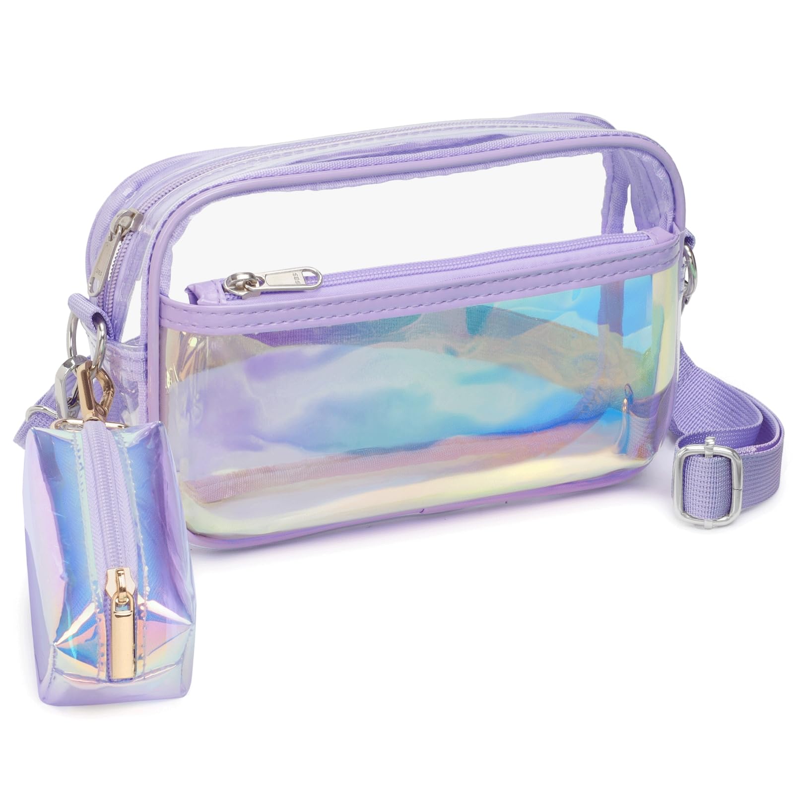 PACKISM Clear Bag for Stadium Events - Small Clear Purse Crossbody Bag
