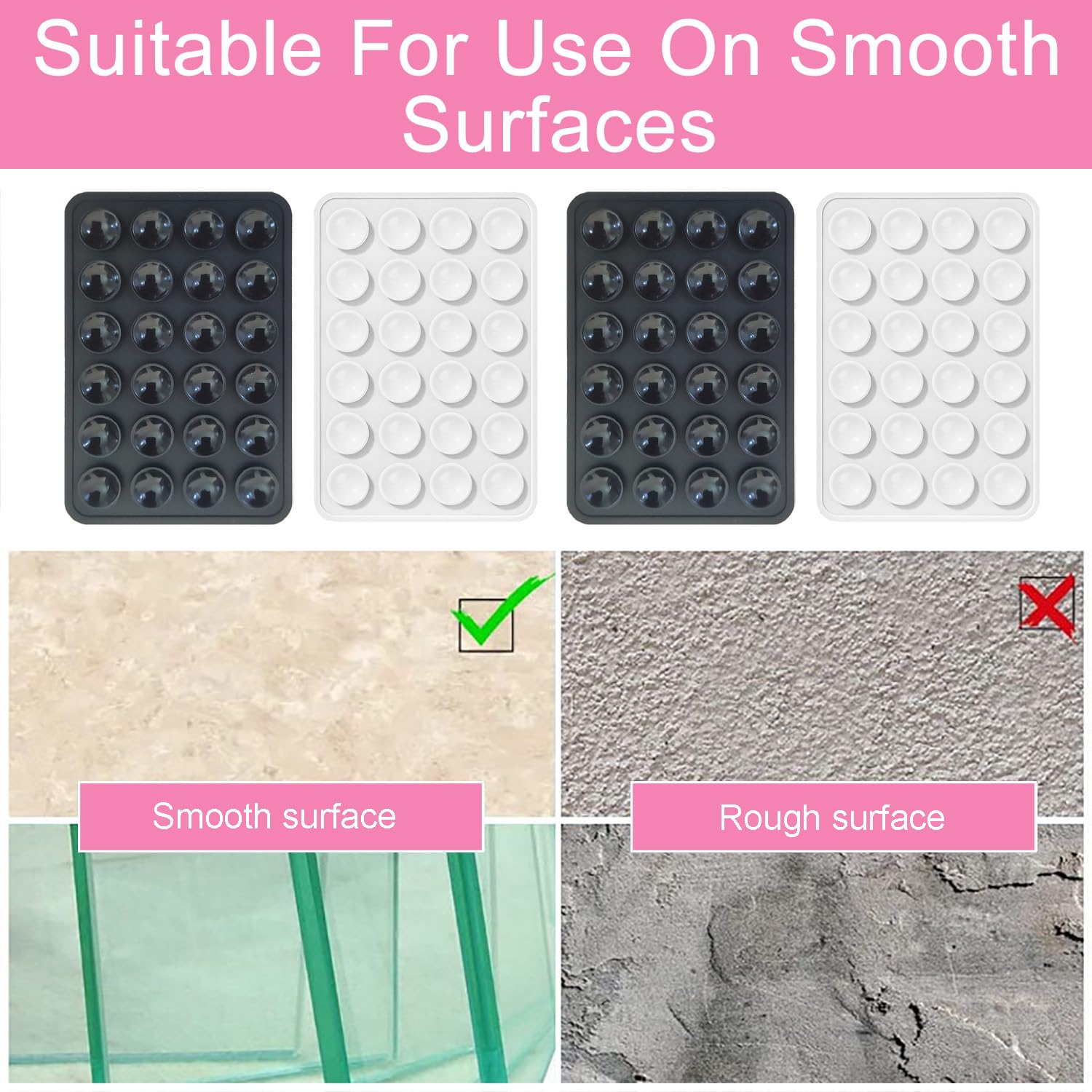 Vaolmlop 6 Ventose In Silicone Per Telefono – Supporto Adesivo AntiScivolo Per Selfie E Video, Compatibile Con Tutti I Modelli, Facile Da Usare E Portatile