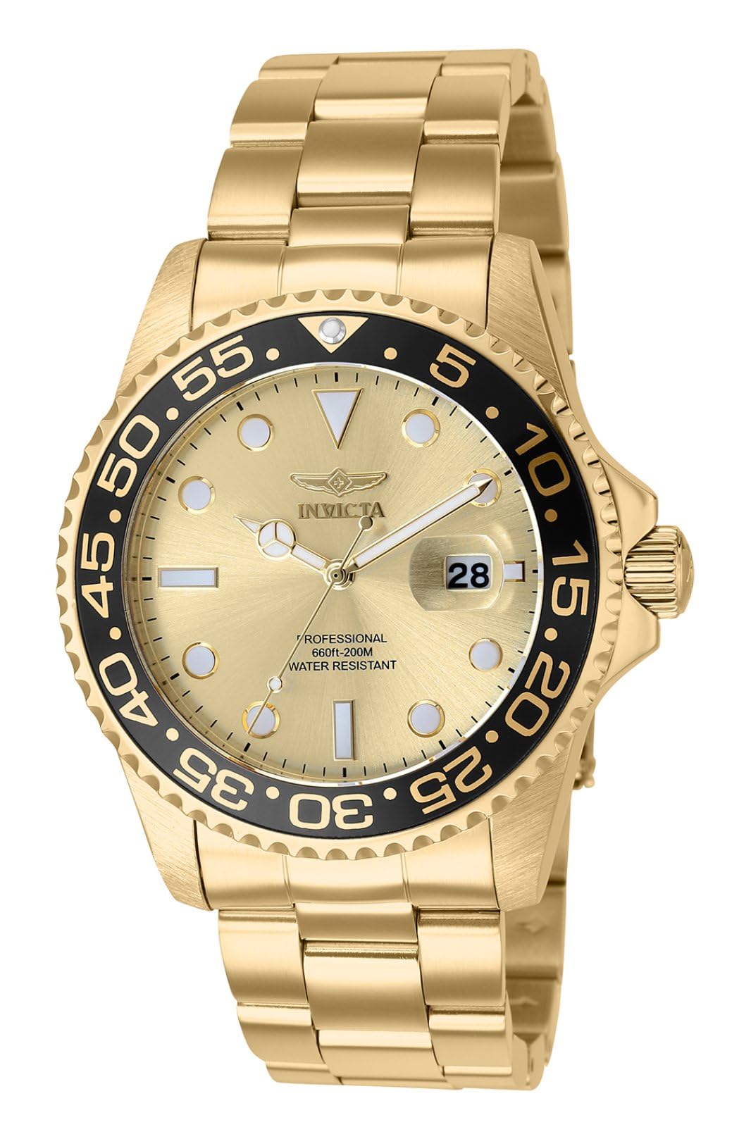 Invicta Silicone Pro Diver Analog Gold Dial Watch for Men - 36552, Multi-Color Band (B09F65VB22) Amazon Price History, Amazon Price Tracker
