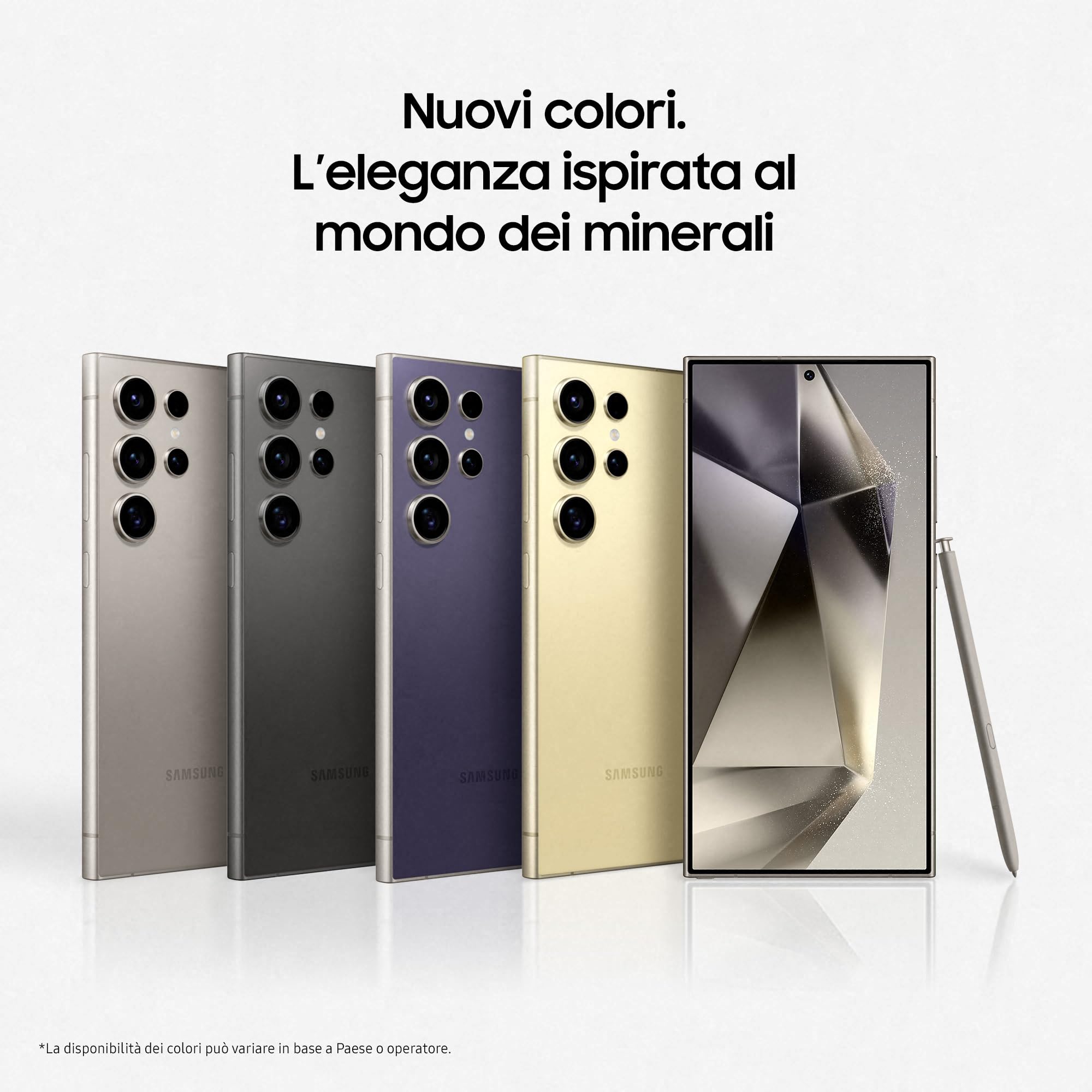 Samsung Galaxy S24 Ultra Smartphone AI, Caricatore incluso, Display 6.8'' QHD+ Dynamic AMOLED 2X, Fotocamera 200MP, RAM 12GB, 512GB, 5.000 mAh, Titanium Black [Versione italiana]
