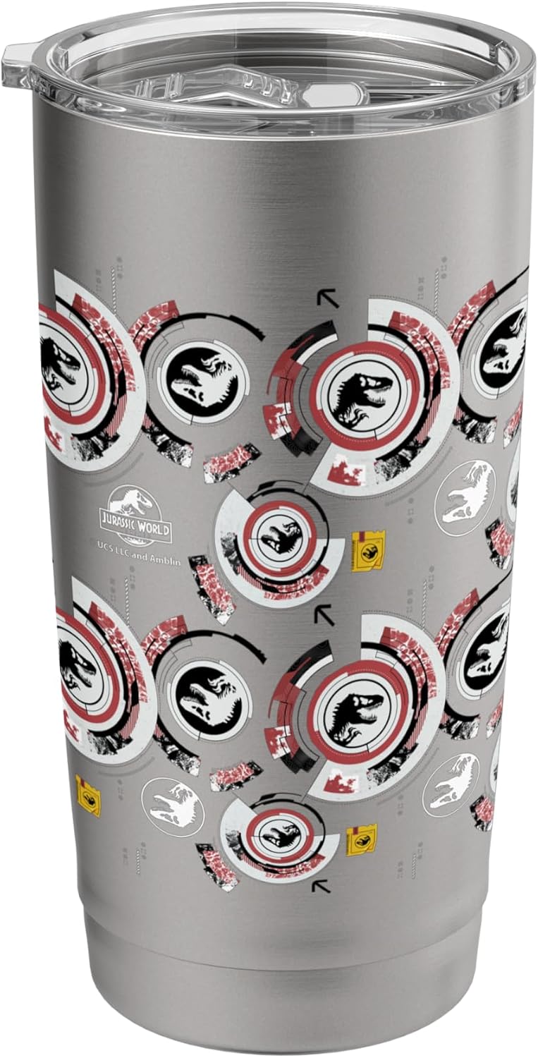 Jurassic World Rebirth Locked On All-Over Print Stainless Steel Insulated Tumbler