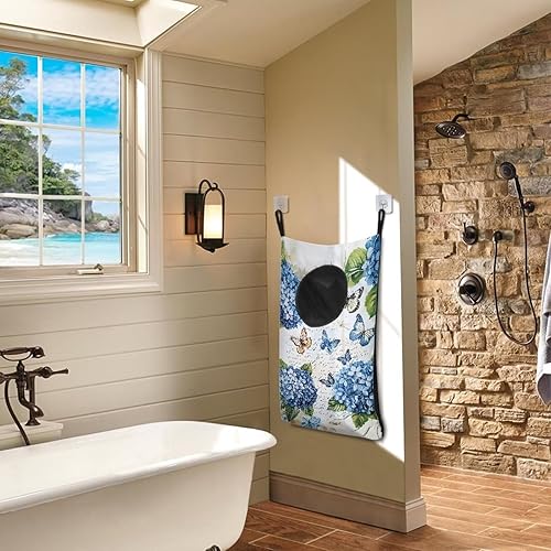 Miniatura 10 de Universe Galaxy - Bolsa de lavandería para colgar sobre la puerta, resistente, portátil, plegable, cesta de lavandería para espacio pequeño para