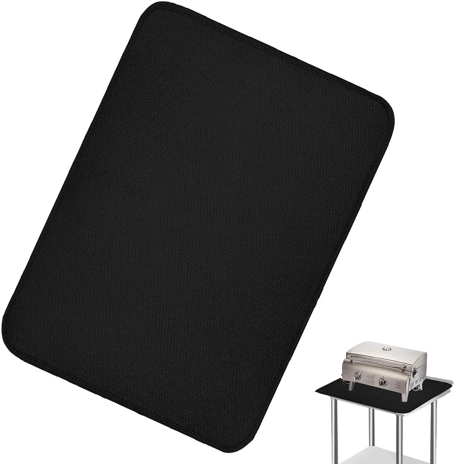 Amazon.co.jp バーベキューグリルマット, BBQシリコンスクエアマット, ポータブルグリルフロアパッド、クッキングマット