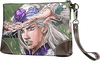 [ZZFCMBH] クラッチバッグ ジョジョの奇妙な冒険 ジャイロ・ツェペリ メンズ レディース セカンドバッグ 財布 手持ちバック 紳士鞄 軽量 大容量 防水加工 多機能 着脱ベルト付き おしゃれ 結婚式 お出掛け用 プレゼント