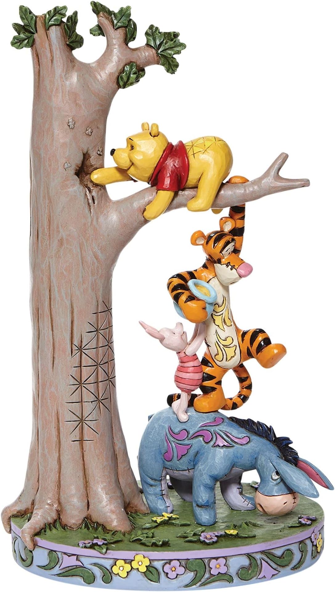 Disney Traditions by Jim Shore Winnie The Pooh and Friends in Tree Figurine, 8.75 Inch, Multicolor