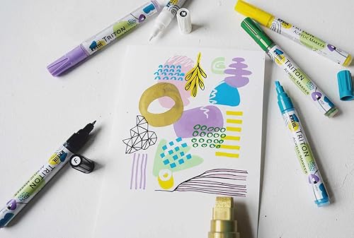 Miniatura 6 de Kreul 17919solo GOYA Triton Acrílico Pintura marcador, punta cincel, 15mm., azul ultramar