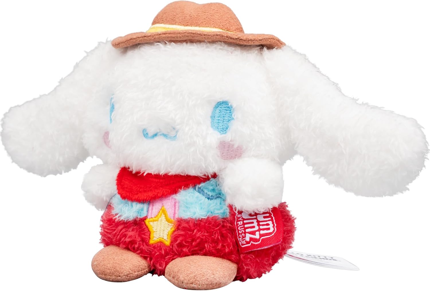 BumBumz 4.5-inch Hello Kitty® and Friends CowgirlBumz - Hello Kitty®, Cinnamoroll™, Chococat™, & Keroppi™ - Makers of Original Squishmallows - 3+