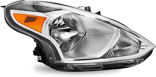 Miniatura 8 de Conjunto de faros delanteros compatible con Nissan Versa 2015-2019 estilo halógeno de repuesto para el lado izquierdo del conductor