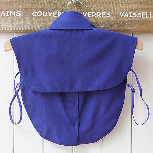 Miniatura 3 de 3 piezas de cuello falso desmontable Dickey cuello blusa media camisas falso cuello para mujeres niñas azul marino rosa, rosado, azul, azul marino