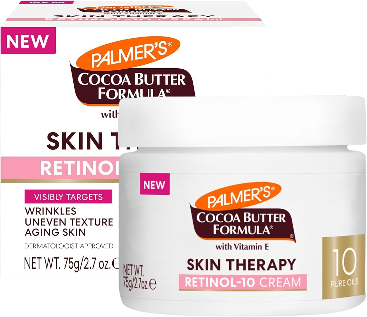 Crema facial Skin Therapy, humectante Retinol-10 (2.7 oz) | Ayuda a reducir las líneas finas, el tono desigual de la piel y el envejecimiento de la piel con Vit. E y ácido hialurónico, humedad de 48 horas, aprobado por dermatólogos