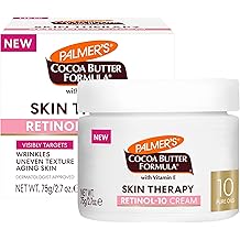 Palmer's Cocoa Butter Formula Face Cream, Skin Therapy Retinol-10 Moisturizer, 2.7 Oz, Vitamin E &amp; Hyaluronic Acid, Helps Reduce Fine Lines &amp; Uneven Skin Tone, 48Hr Moisture, Dermatologist Approved