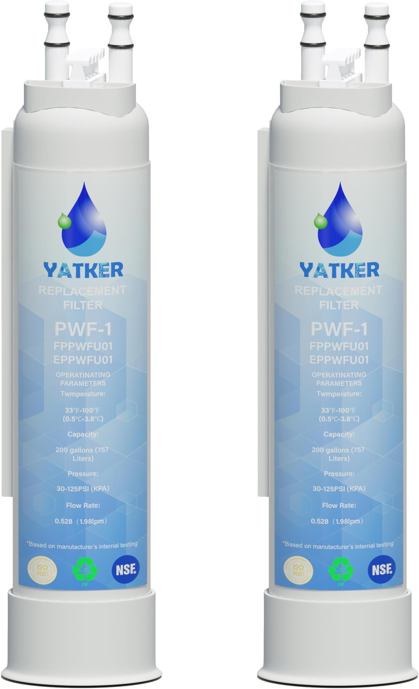 FPPWFU01 Ricambio Per Acqua - Compatibile Con EPPWFU01 PureAdvantage Purepour Pwf 1 2 Confezioni~p123213173