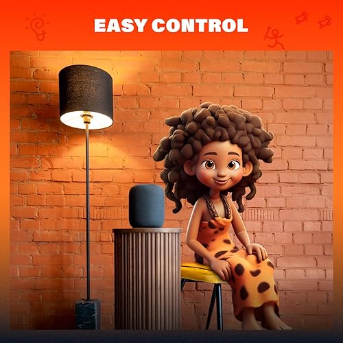 Miniatura 7 de Caveman Matter & WiFi - Bombilla LED inteligente A19, cambio de color RGBW, blanco cálido y frío sintonizable, 800 lm (equivalente a 60 W) - Alexa,